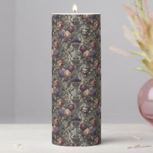 Secret Societies Bloom in Spirals – Lg/Delirium Pillar Candle