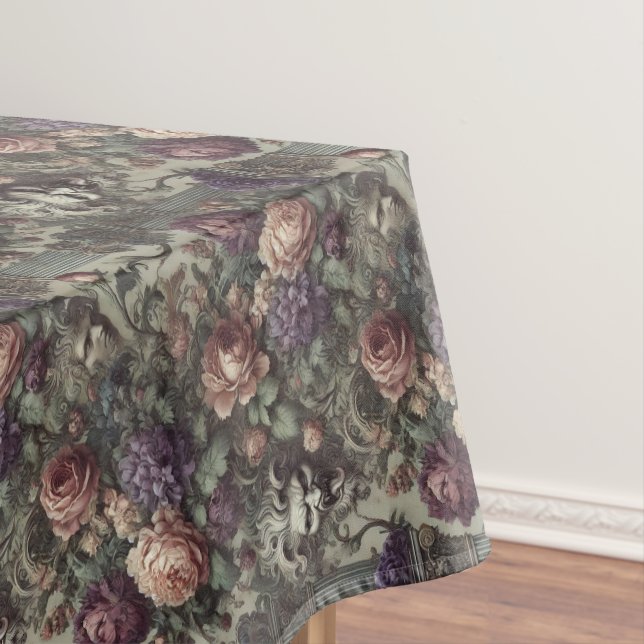 Secret Societies Bloom in Spirals – Med Pattern Tablecloth (In Situ)