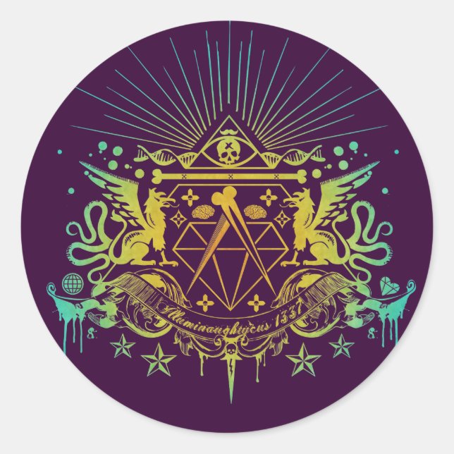Secret Society Classic Round Sticker (Front)