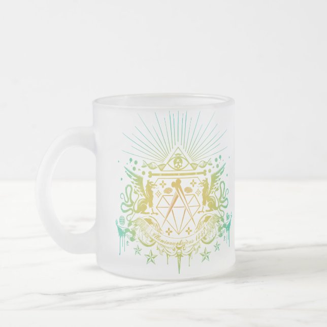 Secret Society Frosted Glass Coffee Mug (Left)