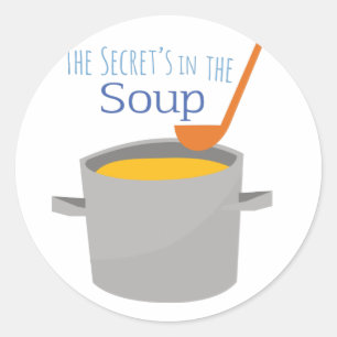 Secret Soup Classic Round Sticker
