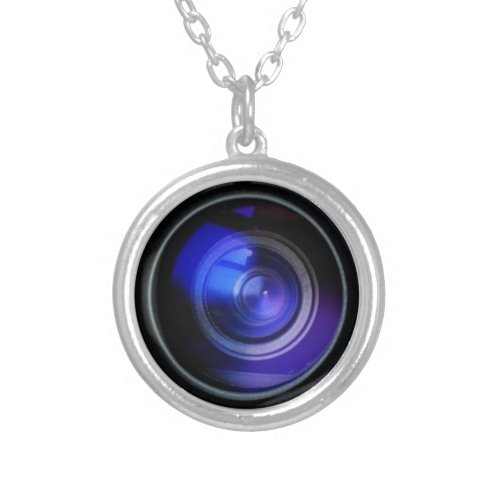 SECRET SPY CAMERA Fake but Effective Silver Plated Necklace