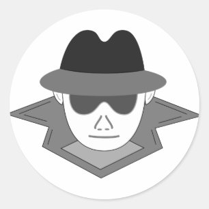 Secret Spy Classic Round Sticker