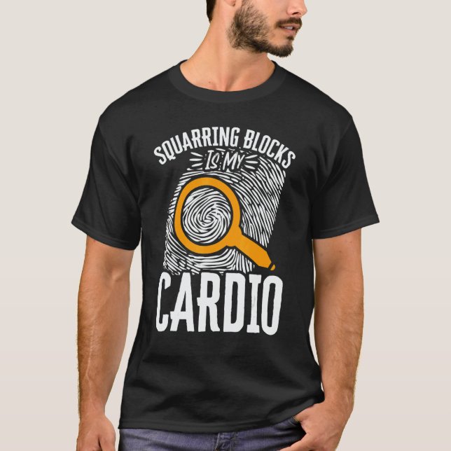 Secret Spy Private Eye Crimescene Investigator Squ T-Shirt (Front)
