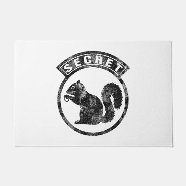 Secret Squirrel - Distressed - Type 1 Doormat (Front)