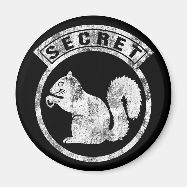 Secret Squirrel - Distressed - Type 1 Magnet (Front)