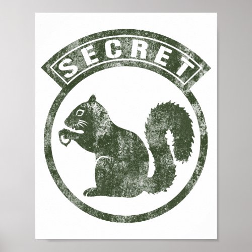 Secret Squirrel _ Distressed _ Type 1 Poster