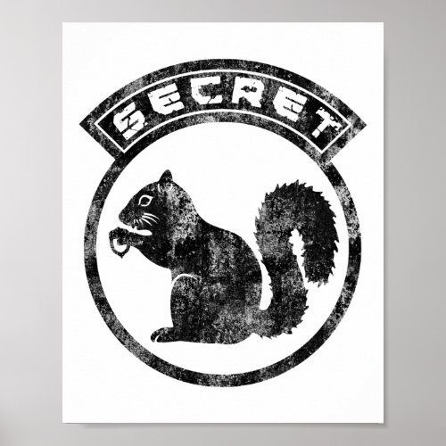 Secret Squirrel _ Distressed _ Type 2 Poster