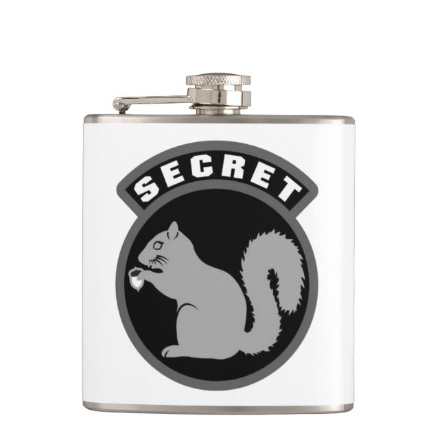Secret Squirrel Flask (Front)