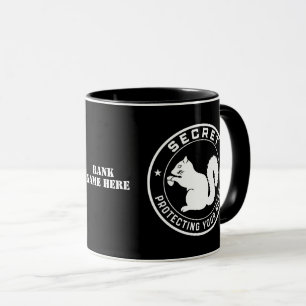 Secret Squirrel Protecting Your Nuts Customizable Mug