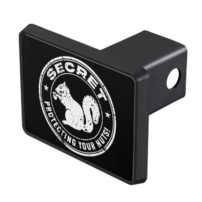 Secret Squirrel "Protecting Your Nuts" Distressed Hitch Cover (Top Right)