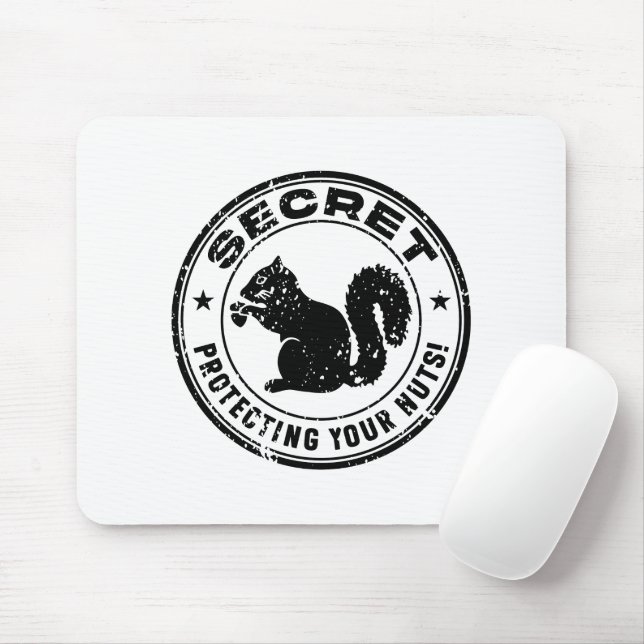 Secret Squirrel "Protecting Your Nuts" Distressed Mouse Pad (With Mouse)