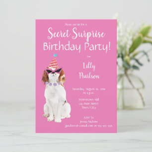 Secret Surprise Birthday Party Funny Invitation