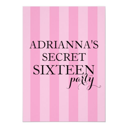 Surprise Sweet 16 Party Invitations 6