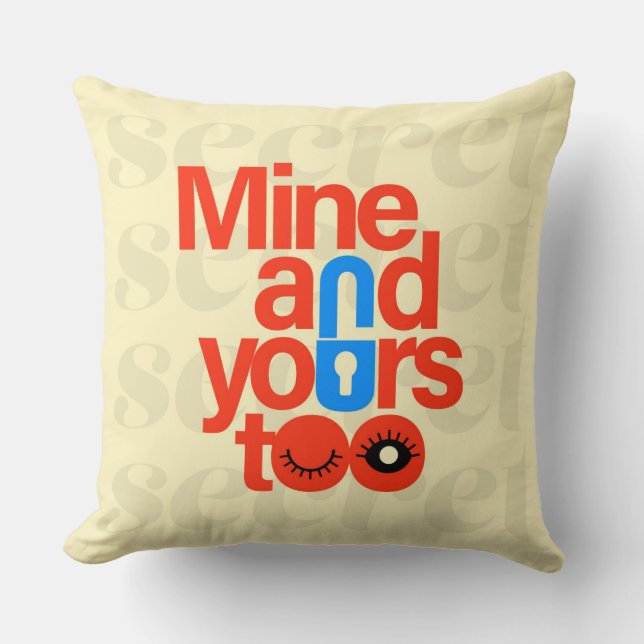 Secret Throw Pillow (Front)