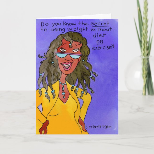 Secret to Losing Weight Card (Front)