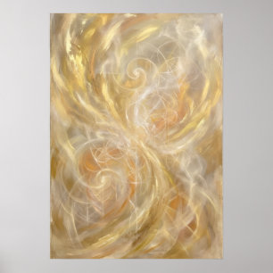 Secret Vibration Golden Spirit Art Poster
