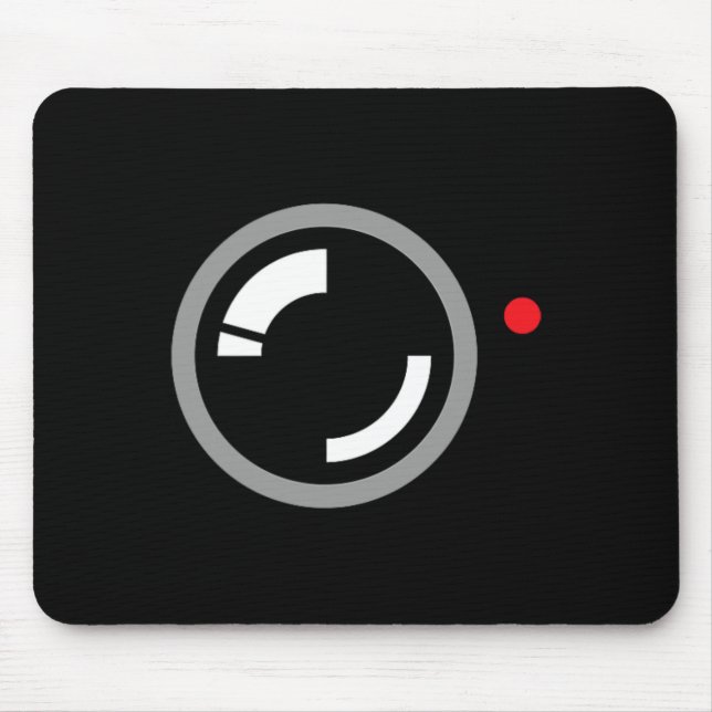 Secret Video Recording Funny Cameraman Halloween C Mouse Pad (Front)