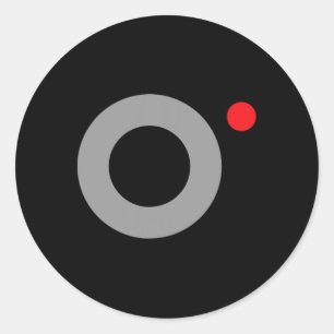 Secret Video Recording Funny Secret Agent Hallowee Classic Round Sticker