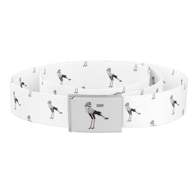 Secretary bird cartoon illustration belt (Coil)