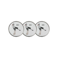Secretary bird cartoon illustration