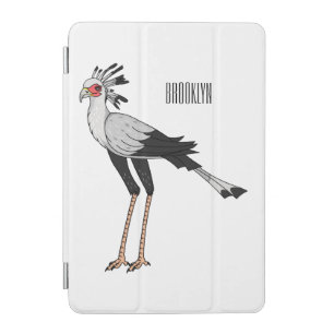 Secretary bird cartoon illustration  iPad mini cover