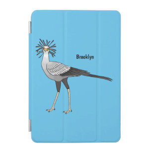 Secretary bird cartoon illustration  iPad mini cover