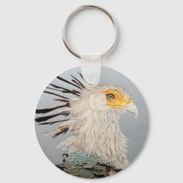 Secretary Bird Keychain (Front)