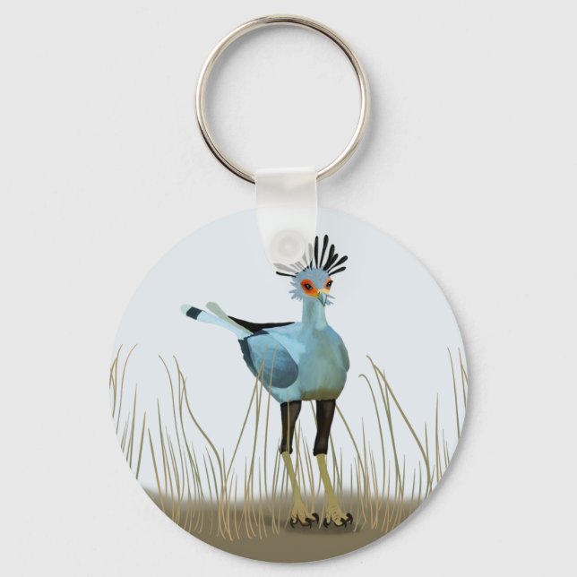 Secretary Bird Keychain (Front)