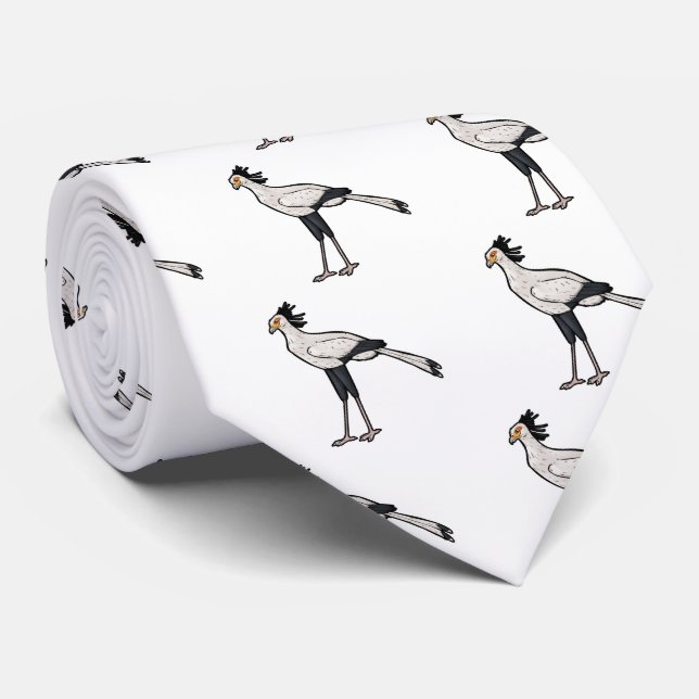 Secretary Bird Neck Tie (Rolled)