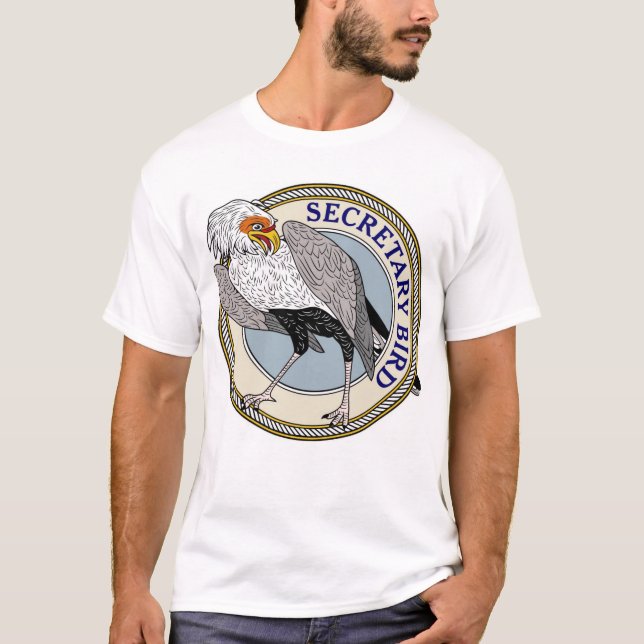 Secretary Bird or Marching Eagle)-M T-Shirt (Front)
