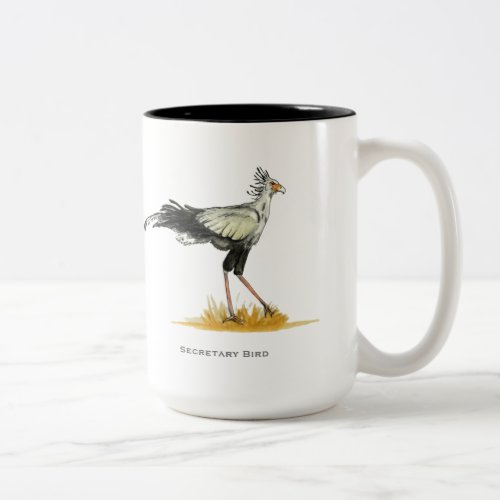 Secretary Bird Two_Tone Coffee Mug