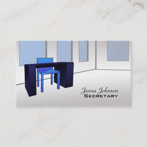 Customizable Secretary business cards