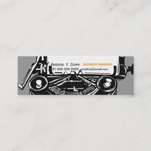Secretary  Business Manager Business Card Template