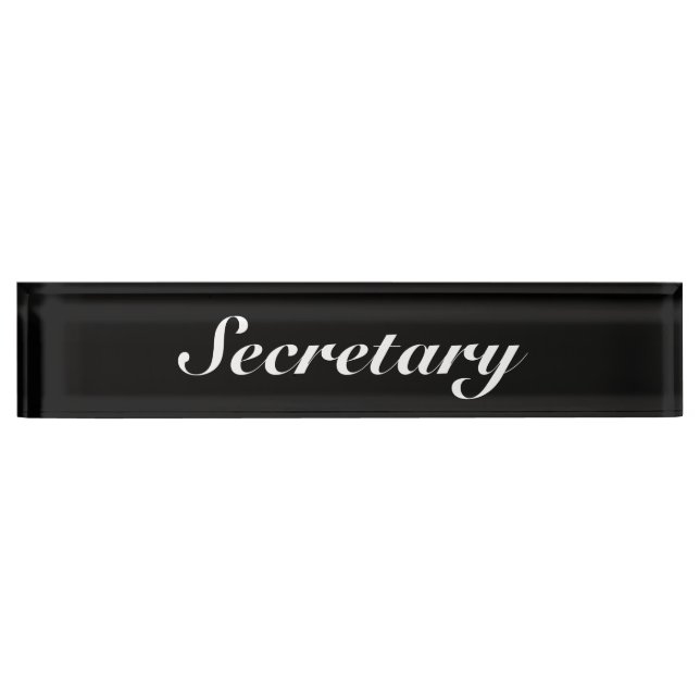 Secretary Desk Name Plate (Front)
