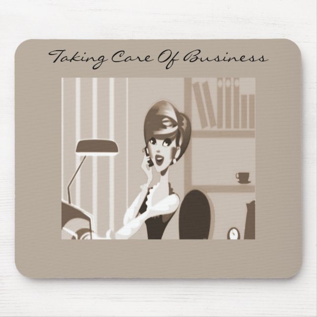 Secretary Girl Alicia Mouse Pad (Front)