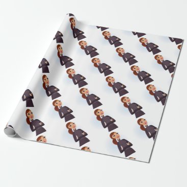 Secretary grey Original design : Tshirts Wrapping Paper Secretary grey Original design : Tshirts Wrapping Paper