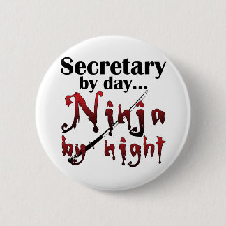 Secretary Ninja Pinback Button