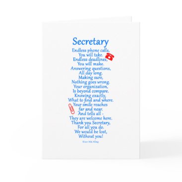 Secretary Thank You Secretary Thank You