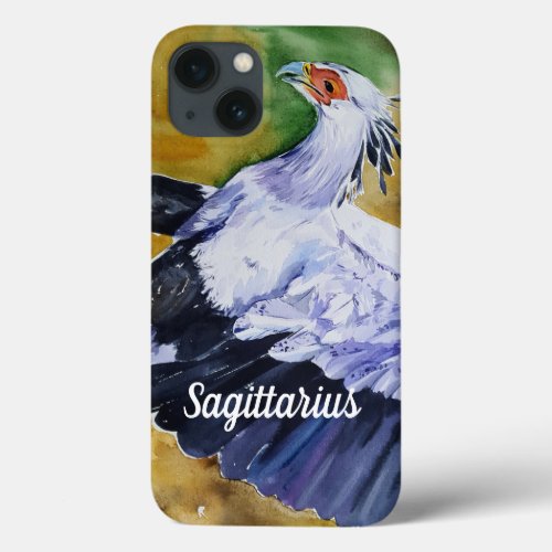 Secretarybird Sagittarius serpentarius iPhone 13 Case