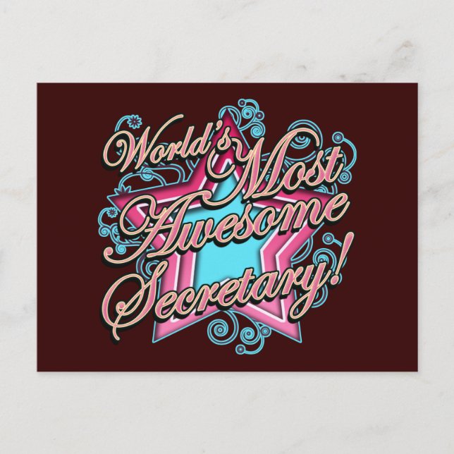 Secretarys Day Postcard (Front)