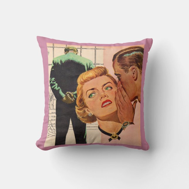 Secrets aka There's Something About Larry Throw Pillow (Front)