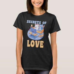 Secrets of cat Love Meow Video games Gaming Cat T-Shirt