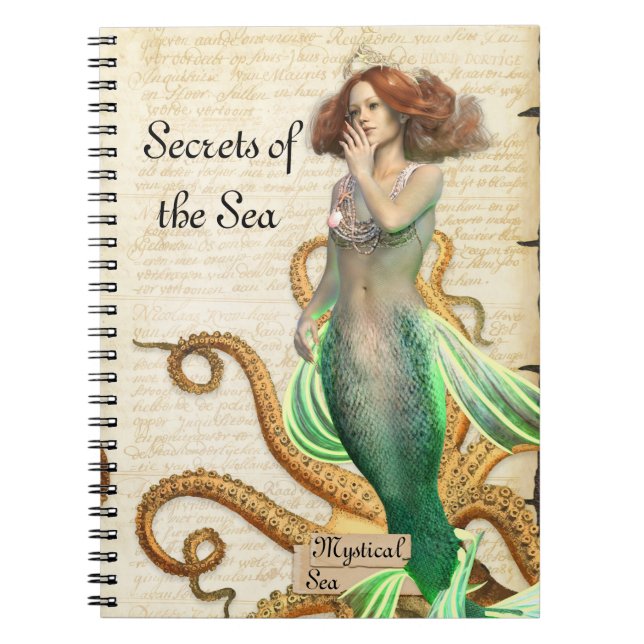 Secrets of the Sea Mermaid Notebook (Front)