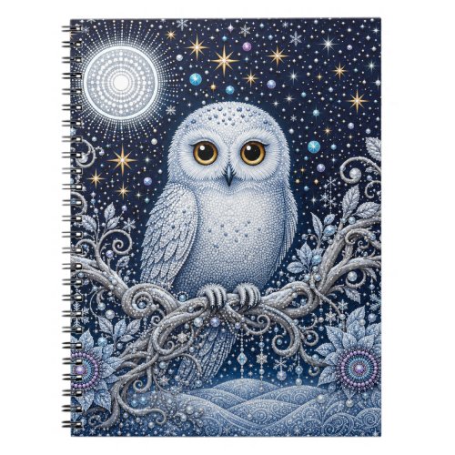 Secrets of Winter Night – Snowy Owl Notebook
