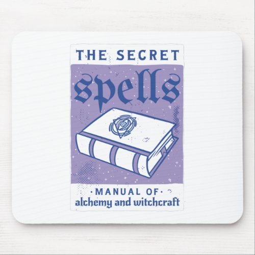 Secrets spells book mouse pad