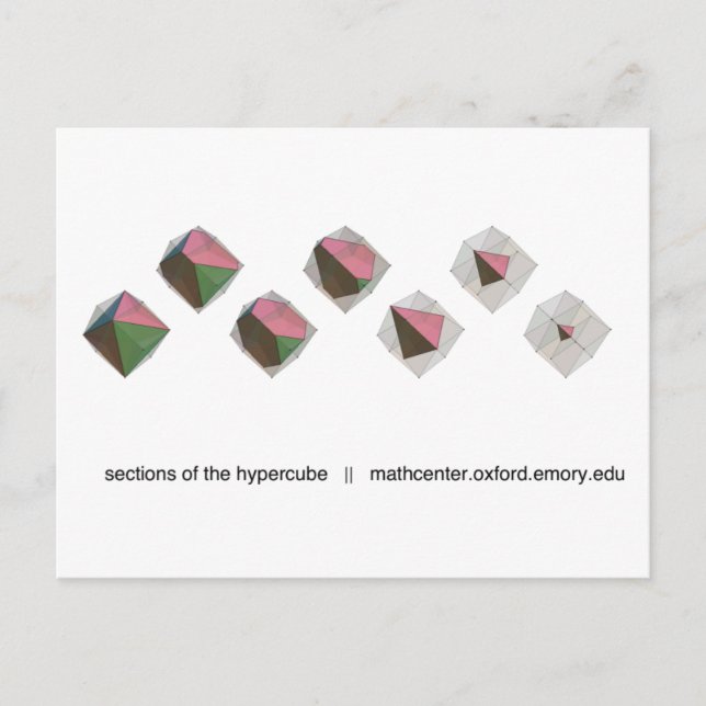 Sections of the Hypercube Postcard (Front)