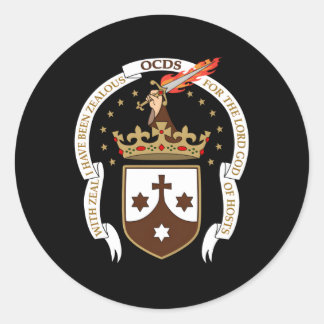 Secular Carmelite Classic Round Sticker