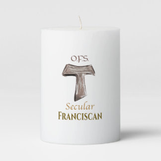 Secular Franciscan profession candle
