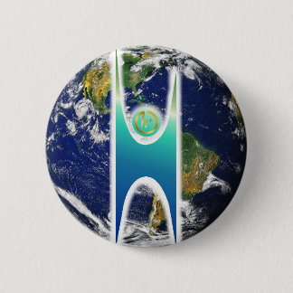 Secular H+ Earth Pinback Button